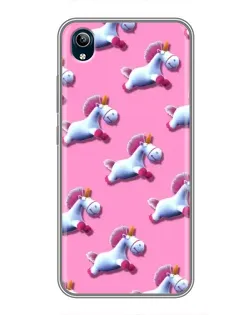 Чехол для Vivo Y91C с картинкой «Единороги на розовом» Чехол для Vivo Y91C с картинкой «Единороги на розовом»