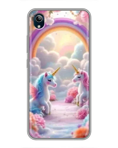 Чехол для Vivo Y91C с картинкой «Радуга и единороги» Чехол для Vivo Y91C с картинкой «Радуга и единороги»