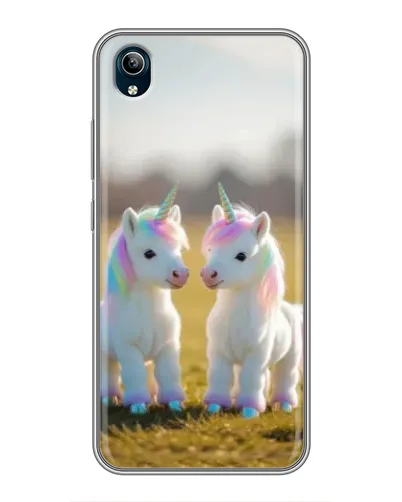Чехол для Vivo Y91C с картинкой «Пара единорогов» Чехол для Vivo Y91C с картинкой «Пара единорогов»