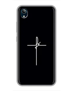 Чехол для Vivo Y91C с картинкой «Тонкий крест»