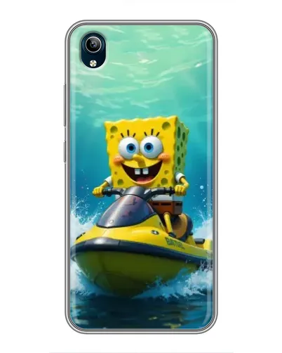 Чохол для Vivo Y91C з картинкою «Спанч Боб на гідроциклі» Чохол для Vivo Y91C з картинкою «Спанч Боб на гідроциклі»
