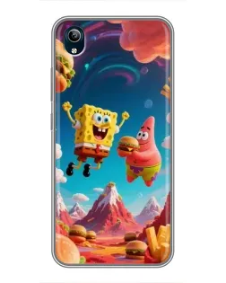 Чохол для Vivo Y91C з картинкою «Космічний фастфуд»