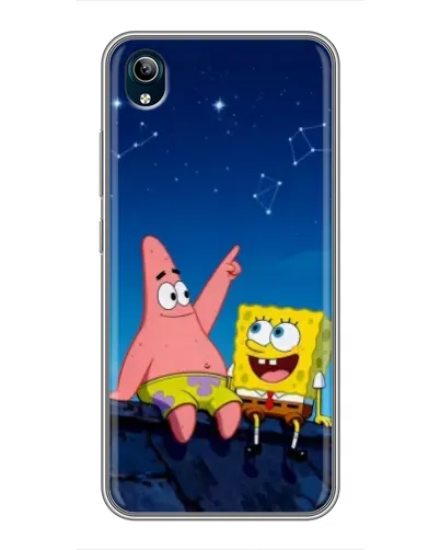 Чохол для Vivo Y91C з картинкою «Губка Боб та Патрік вночі» Чохол для Vivo Y91C з картинкою «Губка Боб та Патрік вночі»