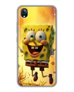 Чохол для Vivo Y91C з картинкою «Губка Боб стрибає»