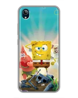Чохол для Vivo Y91C з картинкою «Спанч Боб переможець»