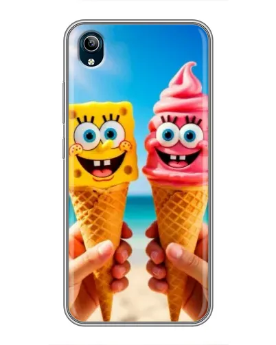 Чохол для Vivo Y91C з картинкою «Спанч Боб морозиво» Чохол для Vivo Y91C з картинкою «Спанч Боб морозиво»