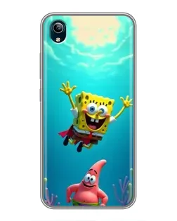 Чохол для Vivo Y91C з картинкою «Спанч Боб під водою»