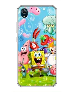 Чохол для Vivo Y91C з картинкою «Губка Боб та друзі»