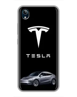 Чохол для Vivo Y91C з картинкою «Tesla Model Y»