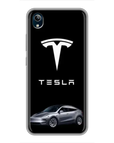 Чохол для Vivo Y91C з картинкою «Tesla Model Y»