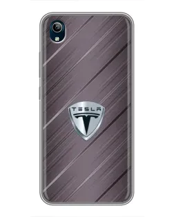 Чохол для Vivo Y91C з картинкою «Металева текстура Tesla»