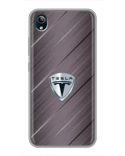Чохол для Vivo Y91C з картинкою «Металева текстура Tesla»