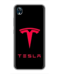Чохол для Vivo Y91C з картинкою «Tesla Red Logo»