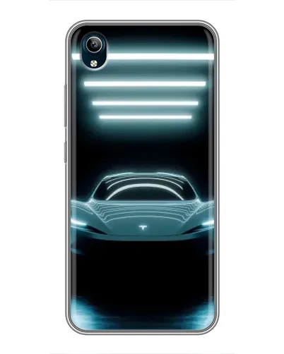 Чохол для Vivo Y91C з картинкою «Tesla в неоні»