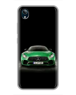 Чохол для Vivo Y91C з картинкою «Mercedes — неоновий лого»