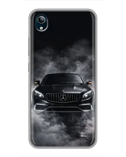 Чохол для Vivo Y91C з картинкою «Mercedes у диму»