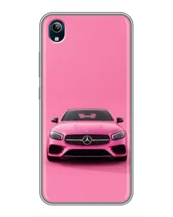 Чехол для Vivo Y91C с картинкой «Розовый Mercedes AMG»