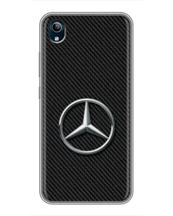 Чехол для Vivo Y91C с картинкой «Карбоновый Mercedes стиль»