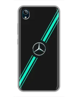 Чехол для Vivo Y91C с картинкой «Спортивные линии Mercedes»