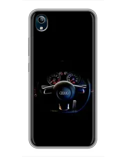 Чохол для Vivo Y91C з картинкою «Салон Audi — кермо»