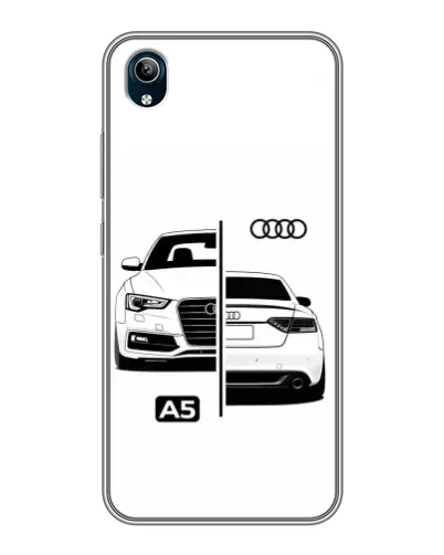 Чехол для Vivo Y91C с картинкой «Audi — контрастный дизайн» Чехол для Vivo Y91C с картинкой «Audi — контрастный дизайн»