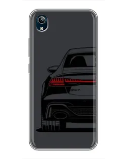 Чехол для Vivo Y91C с картинкой «Задняя часть Audi — арт»