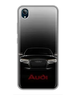 Чехол для Vivo Y91C с картинкой «Audi — градиентный контур»