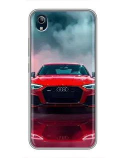 Чехол для Vivo Y91C с картинкой «Audi RS — красный стиль»