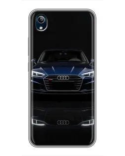 Чехол для Vivo Y91C с картинкой «Audi — ночное отражение»