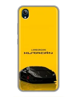 Чехол для Vivo Y91C с картинкой «Lamborghini Huracan черный»