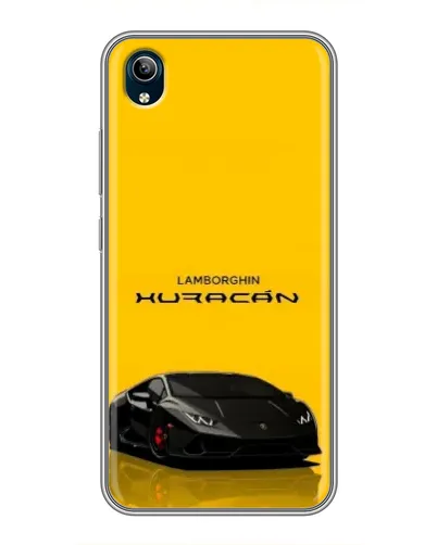 Чехол для Vivo Y91C с картинкой «Lamborghini Huracan черный»