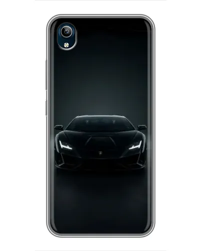 Чехол для Vivo Y91C с картинкой «Черный Lamborghini Aventador»
