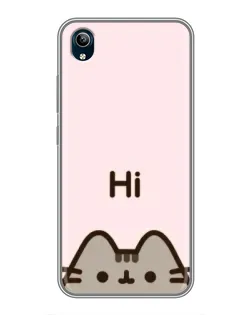 Чехол для Vivo Y91C с картинкой «Пушин говорит Hi» Чехол для Vivo Y91C с картинкой «Пушин говорит Hi»