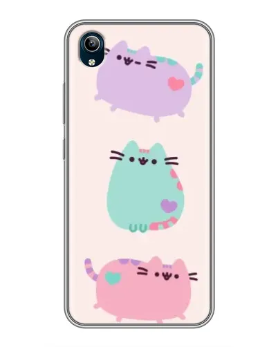 Чехол для Vivo Y91C с картинкой «Pusheen трио» Чехол для Vivo Y91C с картинкой «Pusheen трио»