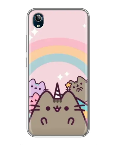 Чехол для Vivo Y91C с картинкой «Единорог Pusheen» Чехол для Vivo Y91C с картинкой «Единорог Pusheen»