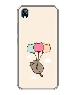 Чехол для Vivo Y91C с картинкой «Пушин на шариках»