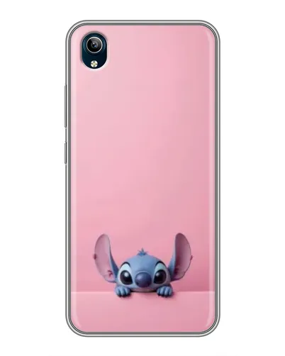 Чехол для Vivo Y91C с картинкой «Stitch выглядывает»