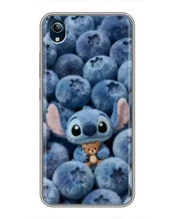 Чехол для Vivo Y91C с картинкой «Стич и голубика» Чехол для Vivo Y91C с картинкой «Стич и голубика»