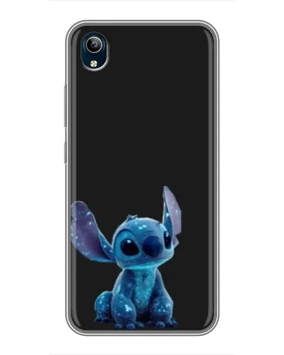 Чехол для Vivo Y91C с картинкой «Стич на черном»