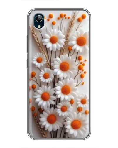 Чохол для Vivo Y91C з картинкою «Білі сухоцвіти»