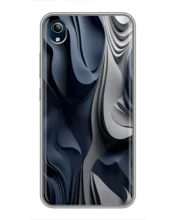 Чехол для Vivo Y91C с картинкой «Объемные синие складки» Чехол для Vivo Y91C с картинкой «Объемные синие складки»