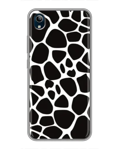 Чехол для Vivo Y91C с картинкой «Черно-белый жираф»