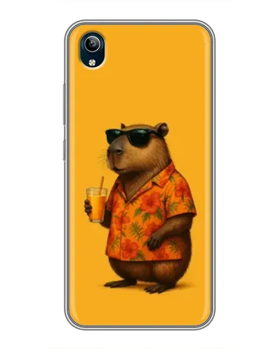 Чохол для Vivo Y91C з картинкою «Капібара на відпочинку»