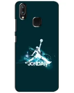 Чехол для Vivo Y93 Lite с картинкой «Jordan Blue Fire»