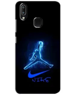 Чехол для Vivo Y93 Lite с картинкой «Jordan Neon Blue»