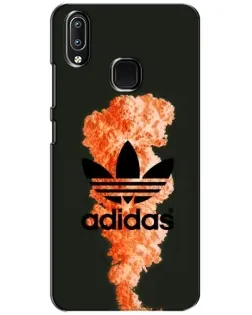 Чехол для Vivo Y93 Lite с картинкой «Оранжевый дым Adidas»