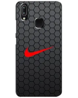 Чехол для Vivo Y93 Lite с картинкой «Nike — карбоновая сетка»