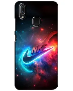 Чехол для Vivo Y93 Lite с картинкой «Огненный логотип Nike»