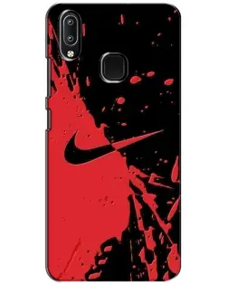 Чохол для Vivo Y93 Lite з картинкою «Червоні бризки Nike»