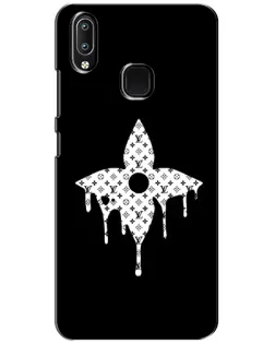 Чехол для Vivo Y93 Lite с картинкой «Цветочная монограмма»